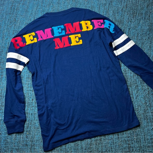 Disney Pixar Coco Remember Me Spirit Jersey Long Sleeve in Navy Blue - Picture 1 of 5